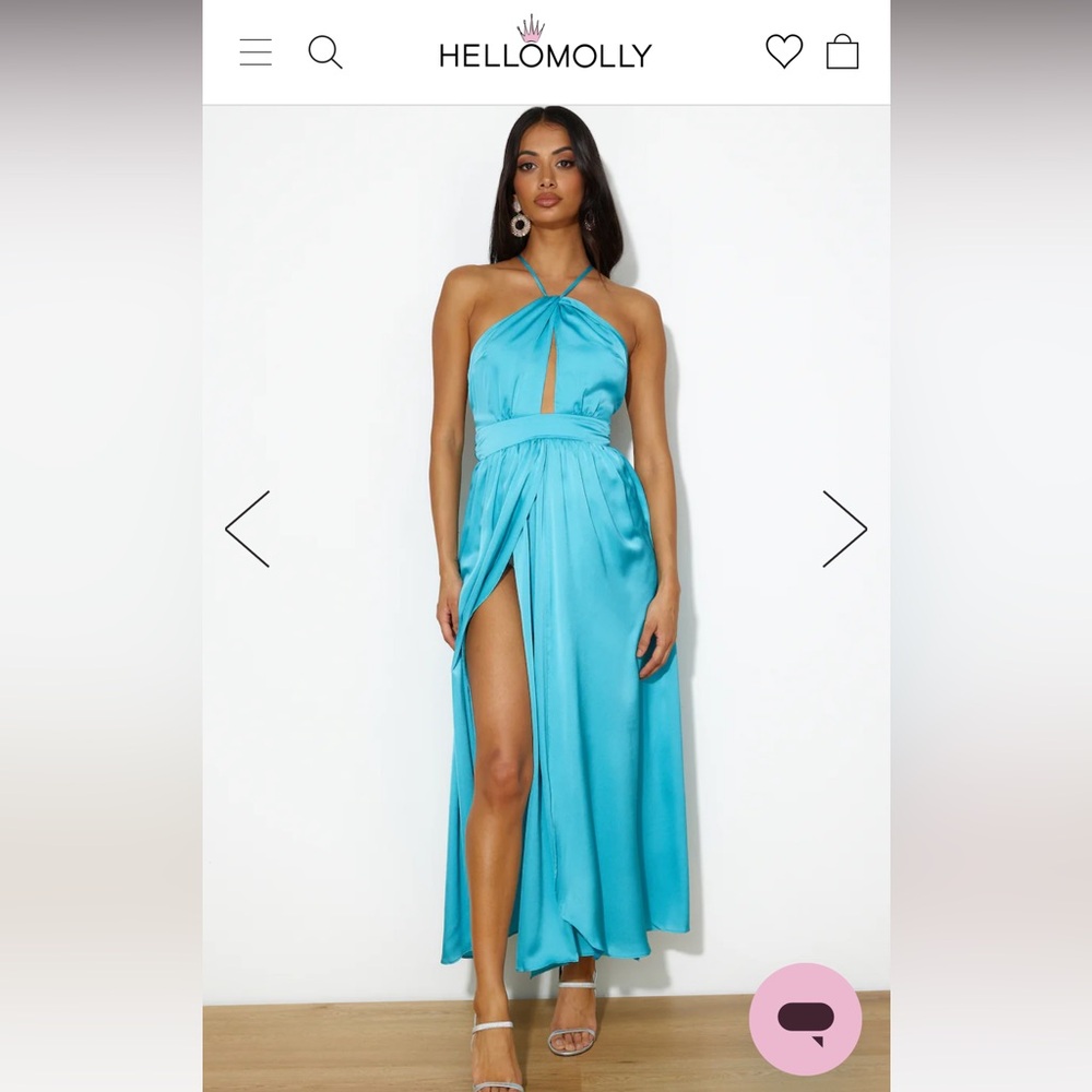 Diff color than pic. Hello Molly Wrap Gauze Dress Two Light Pink and Slate Blue